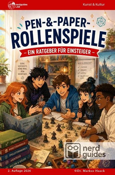 Produktbild: Nerdguides / Pen-&amp;-Paper-Rollenspiele - Ein Ratgeber f&uuml;r Einsteiger