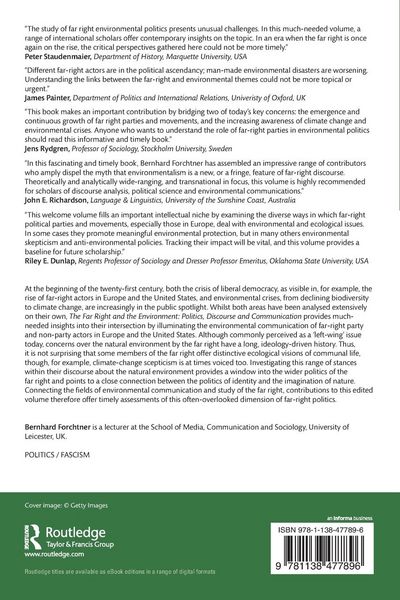 Produktbild: The Far Right and the Environment