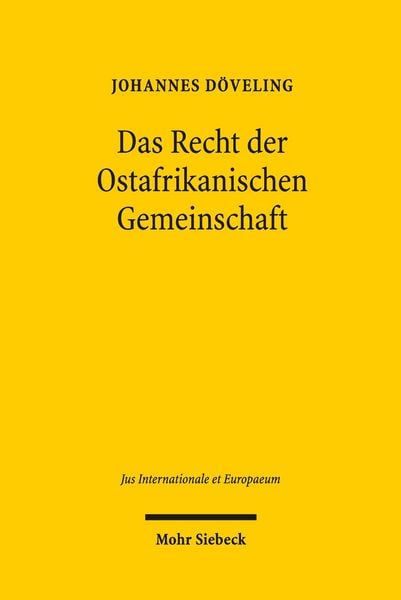 Produktbild: Das Recht der Ostafrikanischen Gemeinschaft