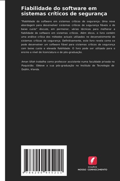 Produktbild: Fiabilidade do software em sistemas cr&iacute;ticos de seguran&ccedil;a