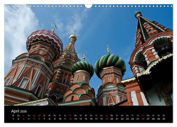 Produktbild: Moskau - Moscow (Wandkalender 2026 DIN A3 quer), CALVENDO Monatskalender