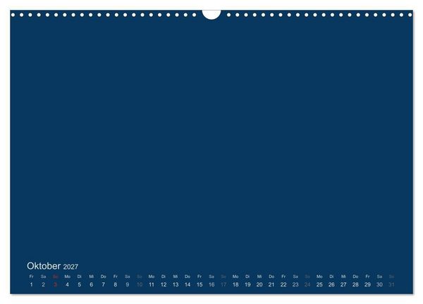 Produktbild: Bastelkalender - Dunkelblau (Wandkalender 2027 DIN A3 quer), CALVENDO Monatskalender