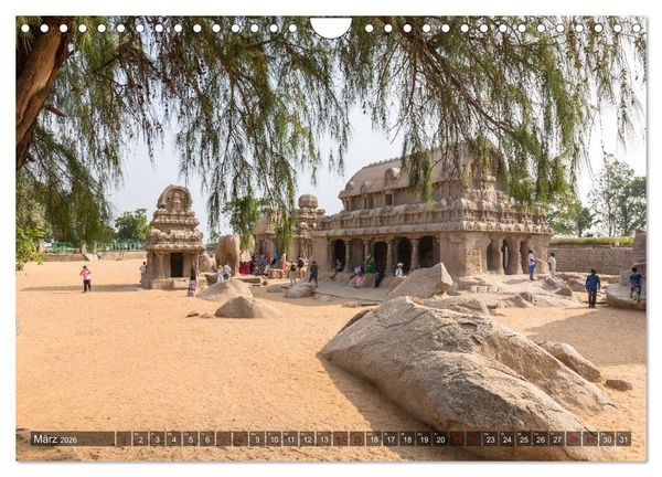 Produktbild: Indien - Mahabalipuram (Wandkalender 2026 DIN A4 quer), CALVENDO Monatskalender