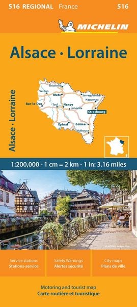 Produktbild: Michelin Regional France Alsace, Lorraine Map