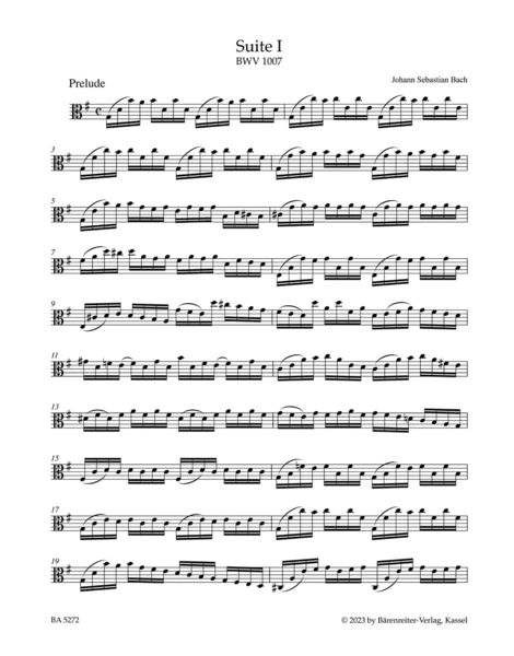 Produktbild: Sechs Suiten f&uuml;r Violoncello solo BWV 1007-1012 (eingerichtet f&uuml;r Viola solo)