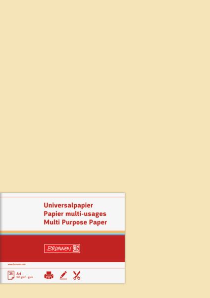 Produktbild: Brunnen Universalpapier A4 160g ch 25Bl