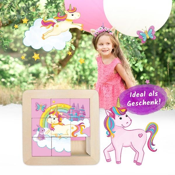 Produktbild: Tr&ouml;tsch Schiebepuzzle Einhornwelt