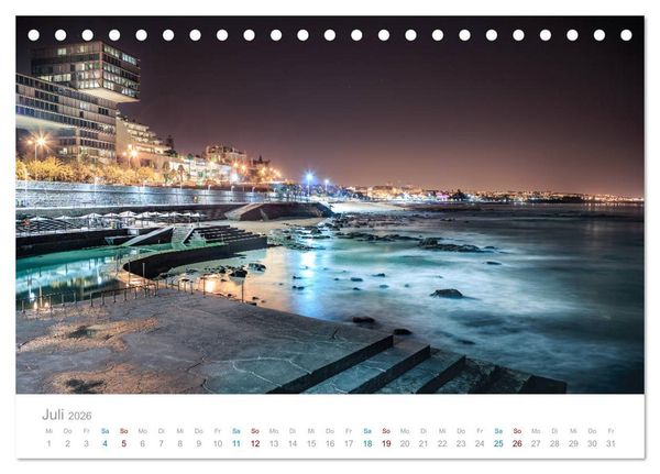 Produktbild: CASCAIS - die sch&ouml;nsten Badeorte Lissabons (Tischkalender 2026 DIN A5 quer), CALVENDO Monatskalender