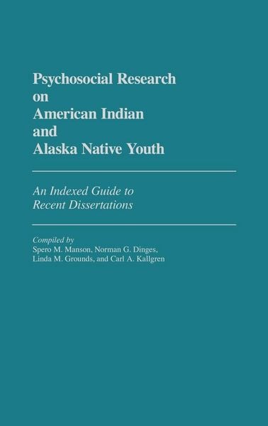 Produktbild: Psychosocial Research on American Indian and Alaska Native Youth