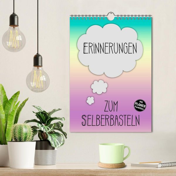 Produktbild: ERINNERUNGEN Zum Selberbasteln (Wandkalender 2026 DIN A4 hoch), CALVENDO Monatskalender