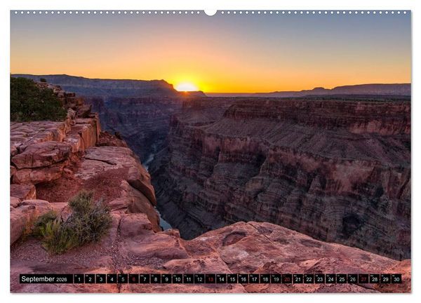 Produktbild: USA Kalender Deluxe (Wandkalender 2026 DIN A2 quer), CALVENDO Monatskalender