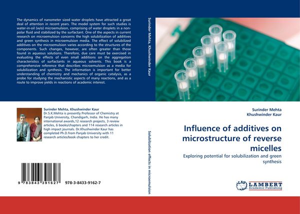 Produktbild: Influence of additives on microstructure of reverse micelles