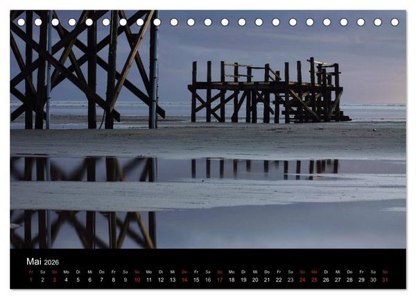 Produktbild: St. Peter-Ording (Tischkalender 2026 DIN A5 quer), CALVENDO Monatskalender