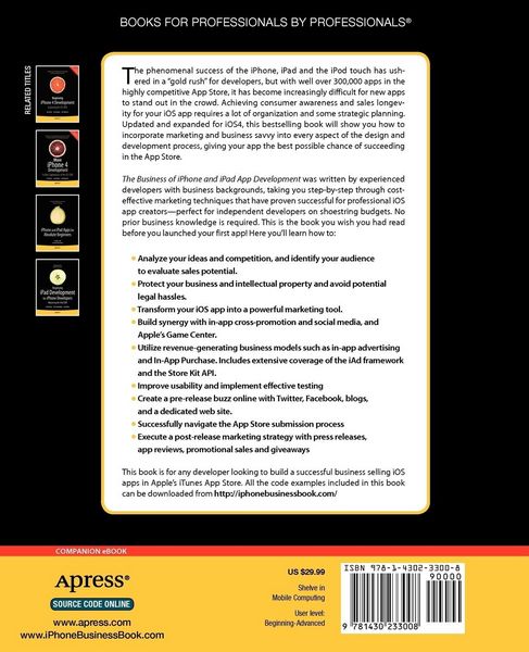 Produktbild: The Business of iPhone and iPad App Development