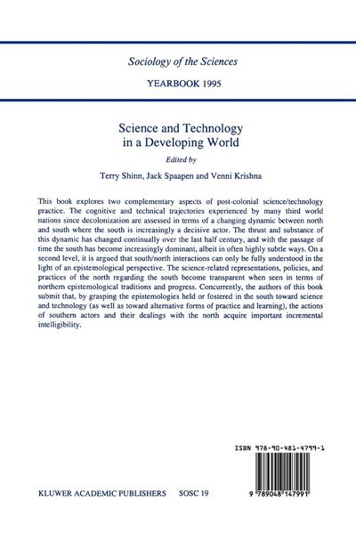 Produktbild: Science and Technology in a Developing World