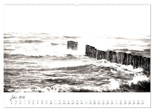 Produktbild: Meeresbilder - Nordsee-Impressionen (hochwertiger Premium Wandkalender 2026 DIN A2 quer), Kunstdruck in Hochglanz
