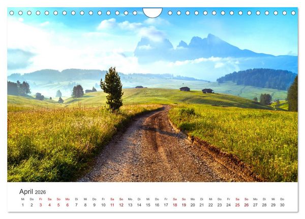 Produktbild: Seiser Alm - Im Herzen der Dolomiten. (Wandkalender 2026 DIN A4 quer), CALVENDO Monatskalender