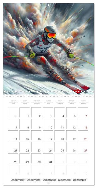 Produktbild: POPULAR USA SPORTS (Wall Calendar 2026 12 &times; 12 Inch) CALVENDO 12 Month Wall Calendar