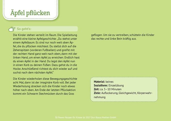 Produktbild: 30 Power-Pausen für Kinder
