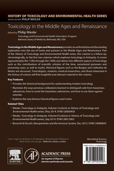Produktbild: Toxicology in the Middle Ages and Renaissance
