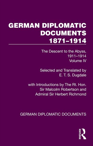 Produktbild: German Diplomatic Documents 1871-1914 Volume 4