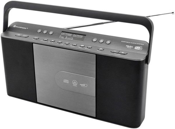 Soundmaster RCD1870SW CD-Radio DAB+, UKW AUX, CD, DAB+, MP3, UKW Grau, Schwarz