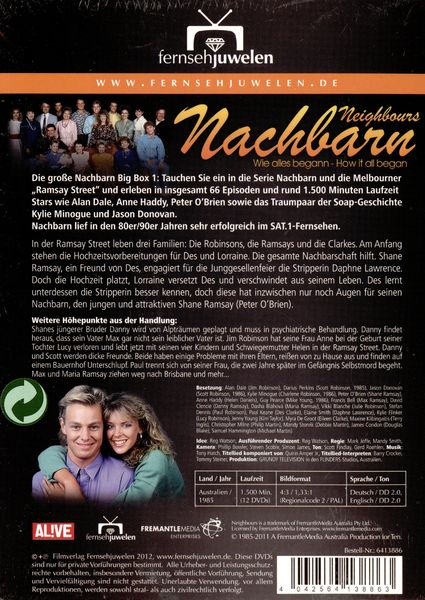 Produktbild: Nachbarn/Neighbours - Big Box 1 (Episoden 1-60) [12 DVDs]