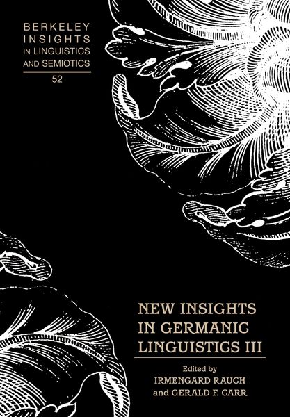 Produktbild: New Insights in Germanic Linguistics III