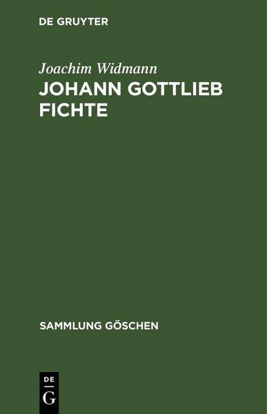 Produktbild: Johann Gottlieb Fichte