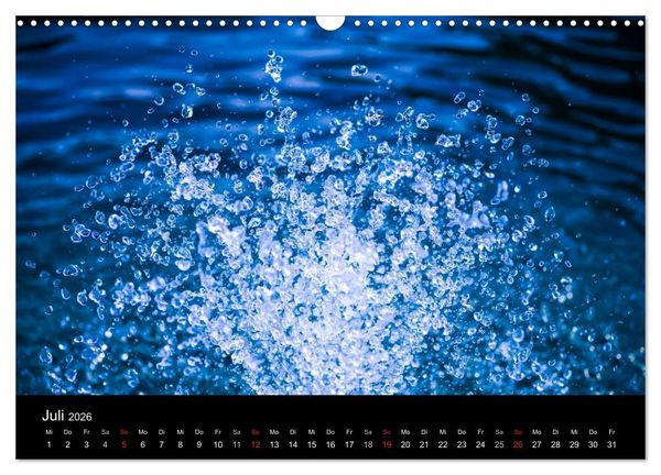Produktbild: Wassertropfen (Wandkalender 2026 DIN A3 quer), CALVENDO Monatskalender