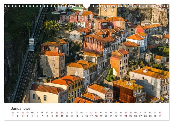 Produktbild: Porto - Eine Liebeserkl&auml;rung (Wandkalender 2026 DIN A3 quer), CALVENDO Monatskalender