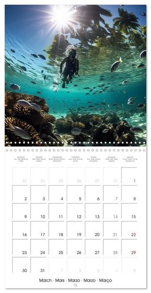 Produktbild: Beside tropical beaches (Wall Calendar 2026 12 &times; 12 Inch) CALVENDO 12 Month Wall Calendar