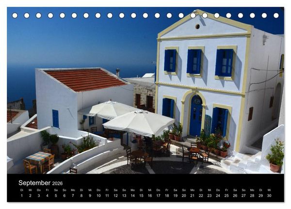 Produktbild: Dodekanes - Impressionen aus Kos, Kalymnos und Nisyros (Tischkalender 2026 DIN A5 quer), CALVENDO Monatskalender