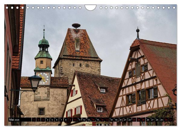Produktbild: Rothenburg o.d. Tauber - Ansichten einer mittelalterlichen Stadt (Wandkalender 2026 DIN A4 quer), CALVENDO Monatskalender