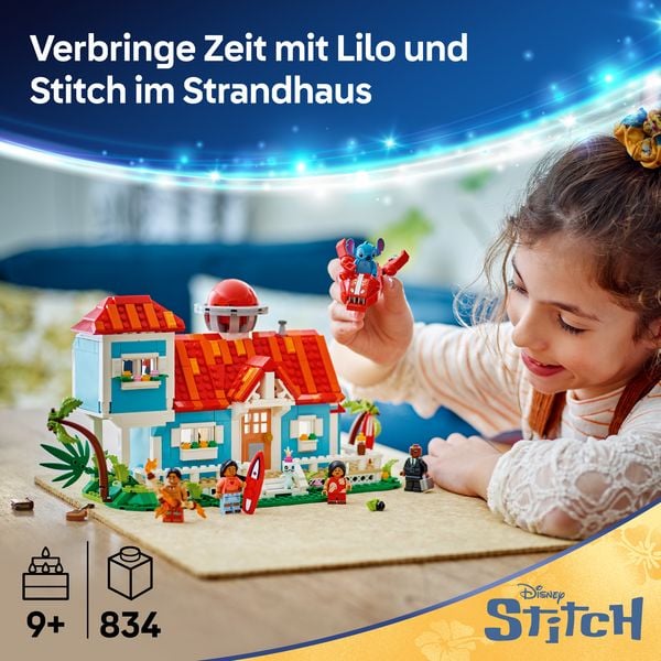 Produktbild: LEGO ǀ Disney Das Strandhaus aus &bdquo;Lilo und Stitch&ldquo;, Minifiguren 43268