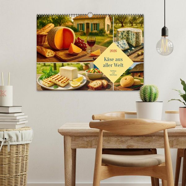 Produktbild: K&auml;se aus aller Welt (Wandkalender 2026 DIN A3 quer), CALVENDO Monatskalender
