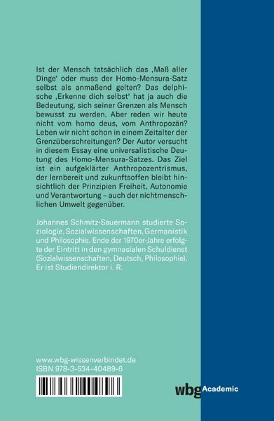 Produktbild: Von allen Dingen das Ma&szlig; ist der Mensch