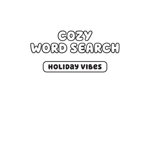 Produktbild: Cozy Word Search Holiday Vibes