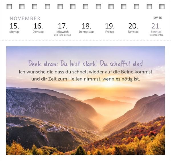 Produktbild: Postkartenkalender Ich w&uuml;nsch dir was 2027