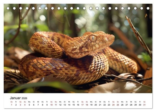 Produktbild: Wildes Down Under: Tiere des Australischen Kontinents (Tischkalender 2026 DIN A5 quer), CALVENDO Monatskalender