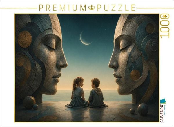 CALVENDO Puzzle Begegnung der Welten | 1000 Teile Lege-Größe 64 × 48 cm Foto-Puzzle für glückliche Stunden
