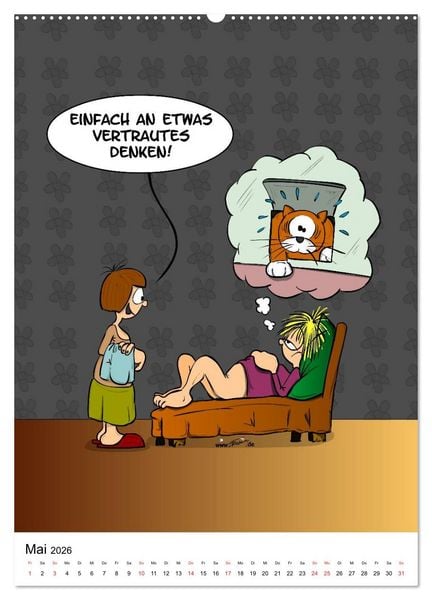 Produktbild: Trumix Cartoons - Nichts geht mehr (Wandkalender 2026 DIN A2 hoch), CALVENDO Monatskalender