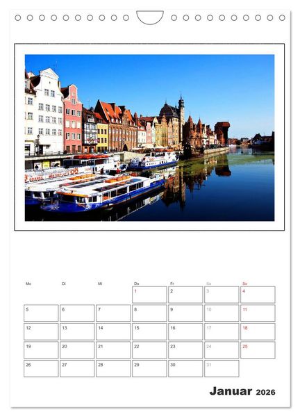 Produktbild: Danzig - Gdansk (Wandkalender 2026 DIN A4 hoch), CALVENDO Monatskalender