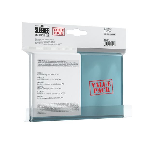 Produktbild: Just Sleeves - Value Pack Clear (Einzelpack) Sprachunabh&auml;ngig