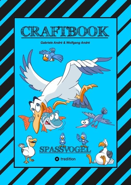 Produktbild: Craftbook - Tolle Ausmalmotive - Spannendes Fang den Wurm Spiel - R&auml;tsel - Bunte Farb Vorgaben - Lustige V&ouml;gel