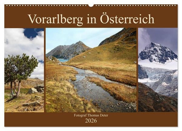 Produktbild: Vorarlberg in &Ouml;sterreich (Wandkalender 2026 DIN A2 quer), CALVENDO Monatskalender