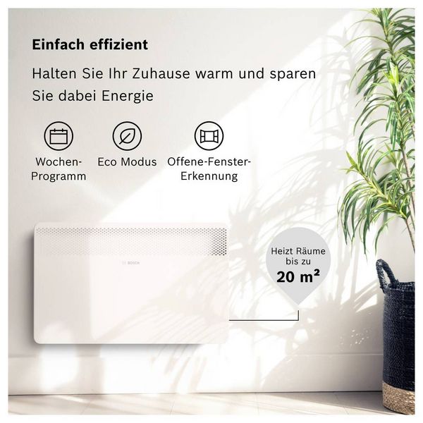 Produktbild: Bosch Home Comfort 7738345646 HC4000-20 Konvektor 2000W Wei&szlig;