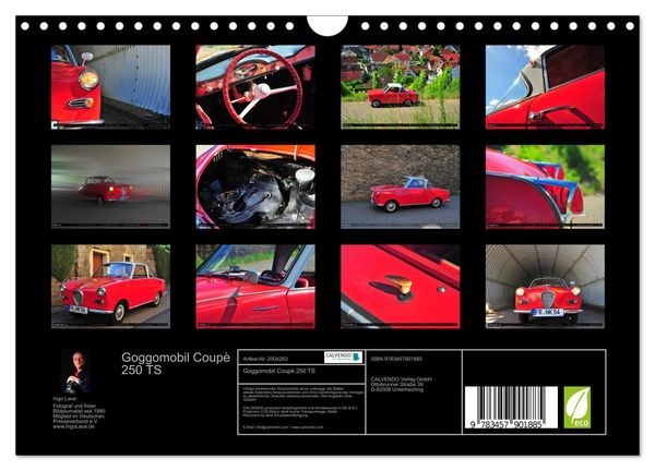 Produktbild: Goggomobil Coup&egrave; 250 TS (Wandkalender 2026 DIN A4 quer), CALVENDO Monatskalender