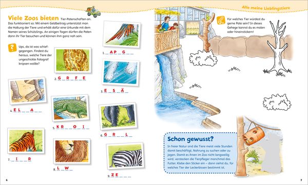 Produktbild: WAS IST WAS Junior Mitmach-Heft Zoo