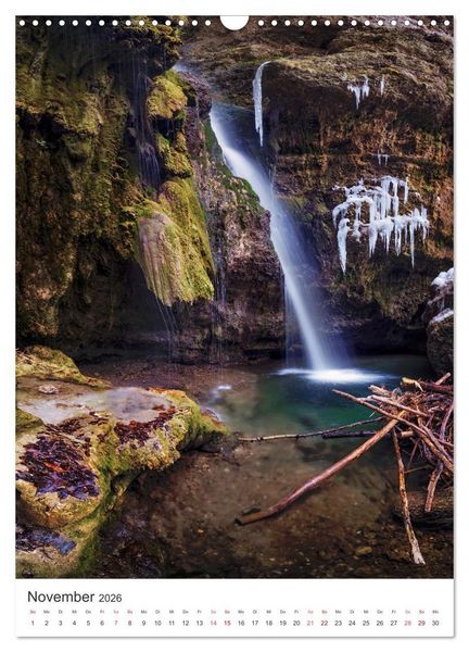 Produktbild: Allg&auml;uer Wasserf&auml;lle (Wandkalender 2026 DIN A3 hoch), CALVENDO Monatskalender